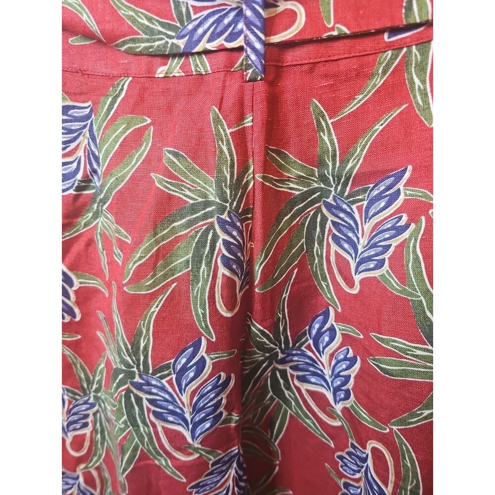 Moon River Linen Tropical Pants Size M - Picture 5 of 5